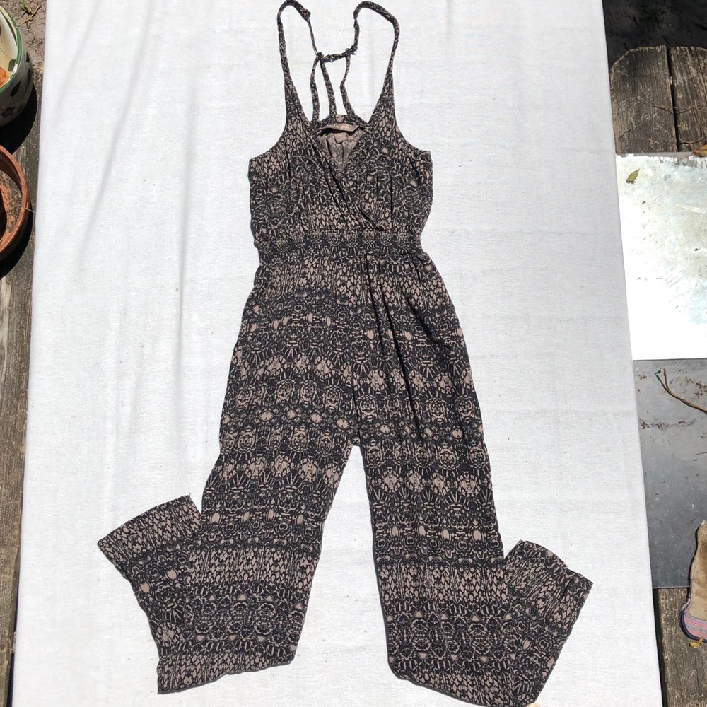 Charlie Jade Black & Cream Pants & Jumpsuit V-Neck